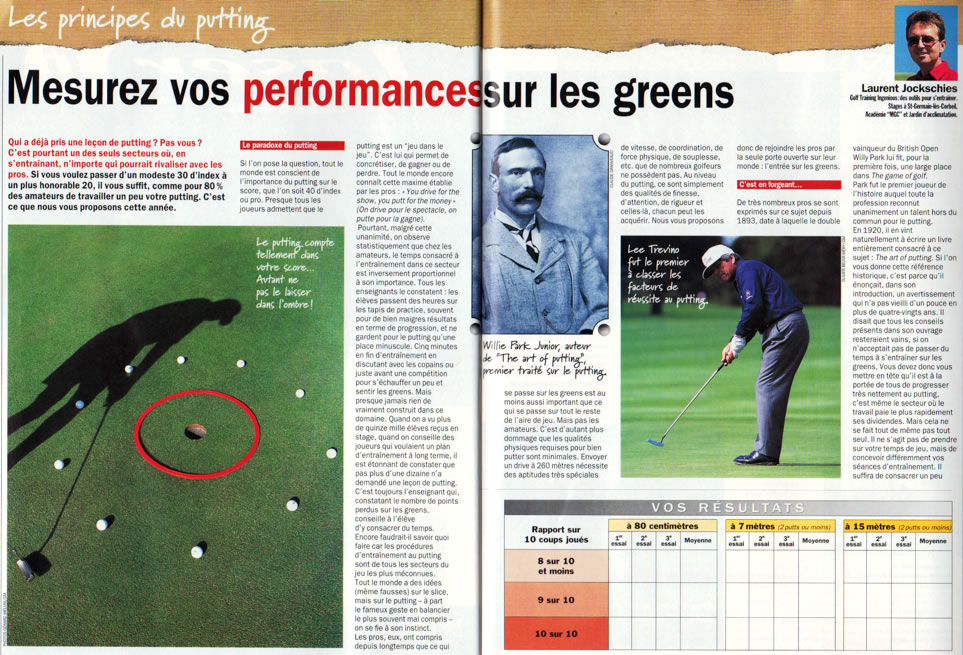 Puttez comme un pro (golf Magazine)